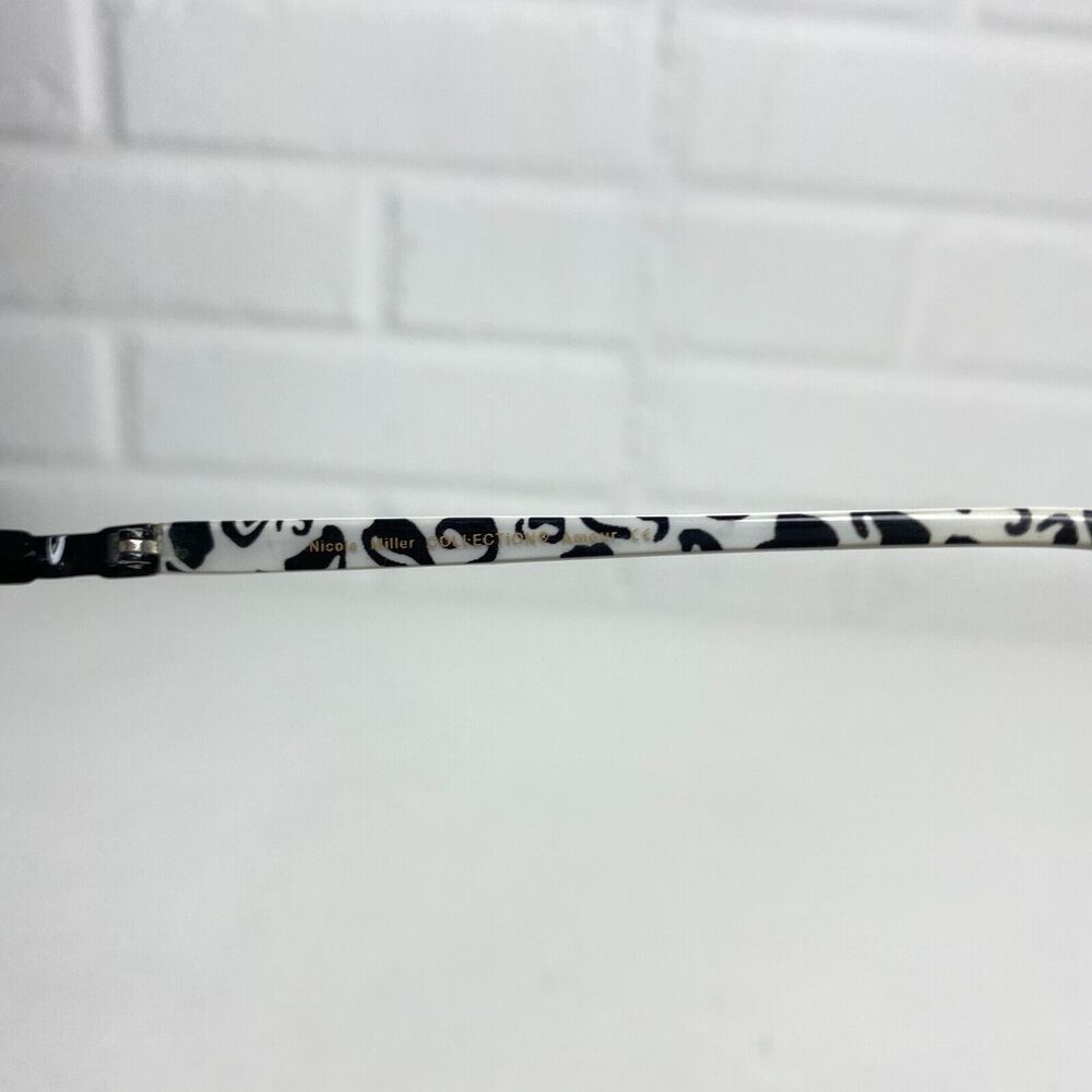 NICOLE MILLER AMOUR in Noir (Black) 49-19-135 Half Rimless Eyeglass Frames 2703 - Picture 7 of 8